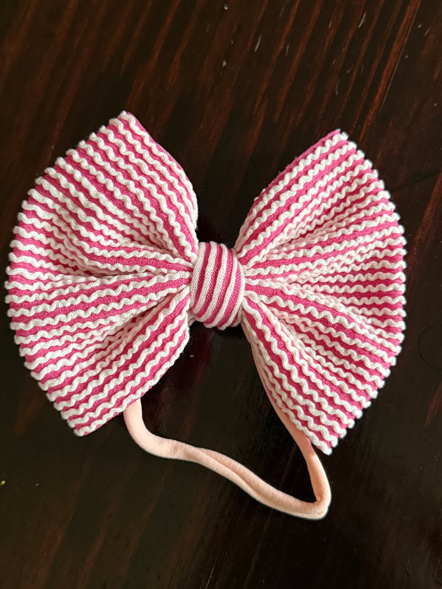 Pink Bow on Nylon