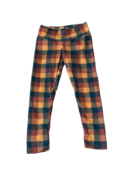 Fall Plaid Leggings 12/18M