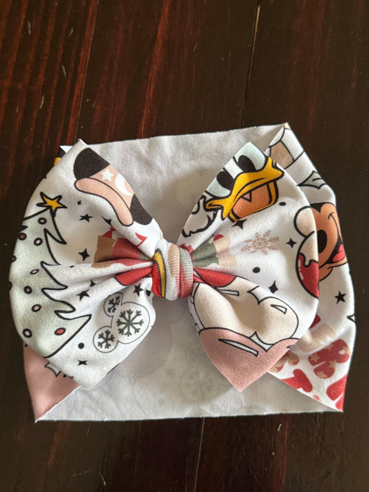 Mickey Christmas 0-6M Headwrap