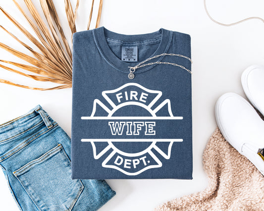 FIRE Wife Crewneck- Denim