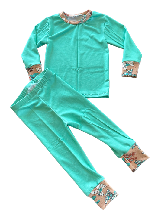 Teal Bamboo Pajamas