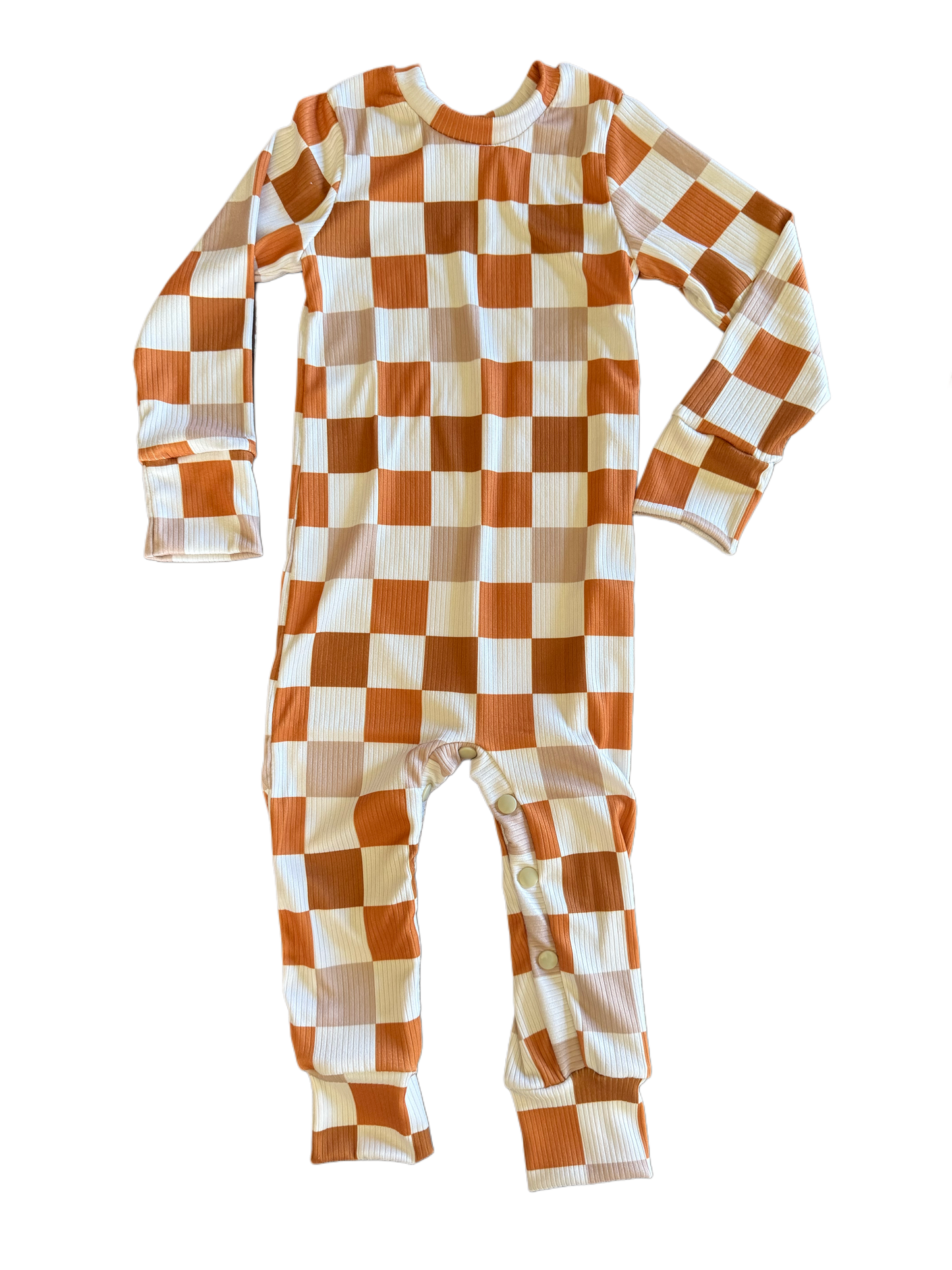 Fall Check Romper